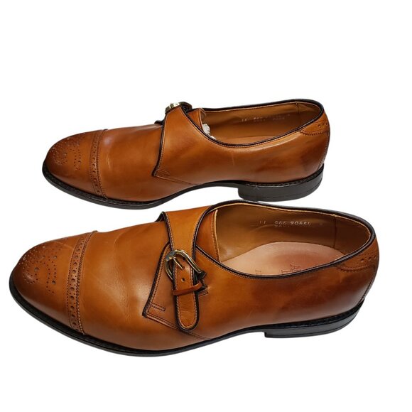 Allen Edmonds Men\'s Leather Franciscan Walnut Brown Monk Strap Size 11 main image 4